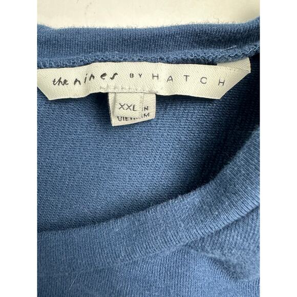 Lot of 2 The Nines by Hatch Size XXL Maternity Jumpsuit Rompers Blue Green Cutes - Picture 8 of 16